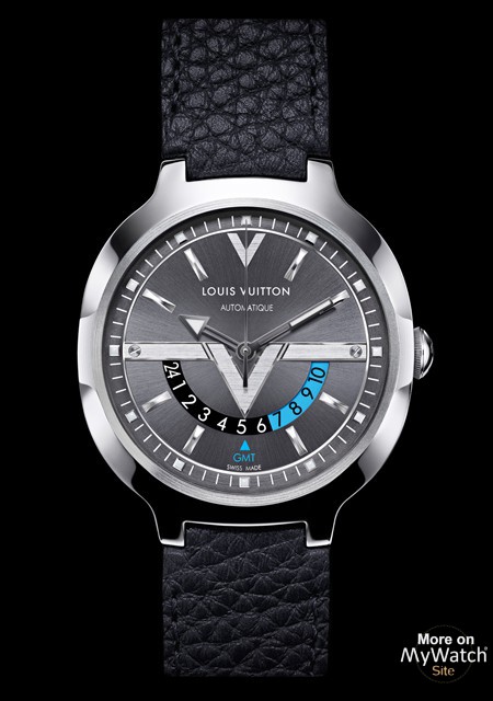 Watch Voyager GMT | Louis Vuitton Steel - Leather Strap