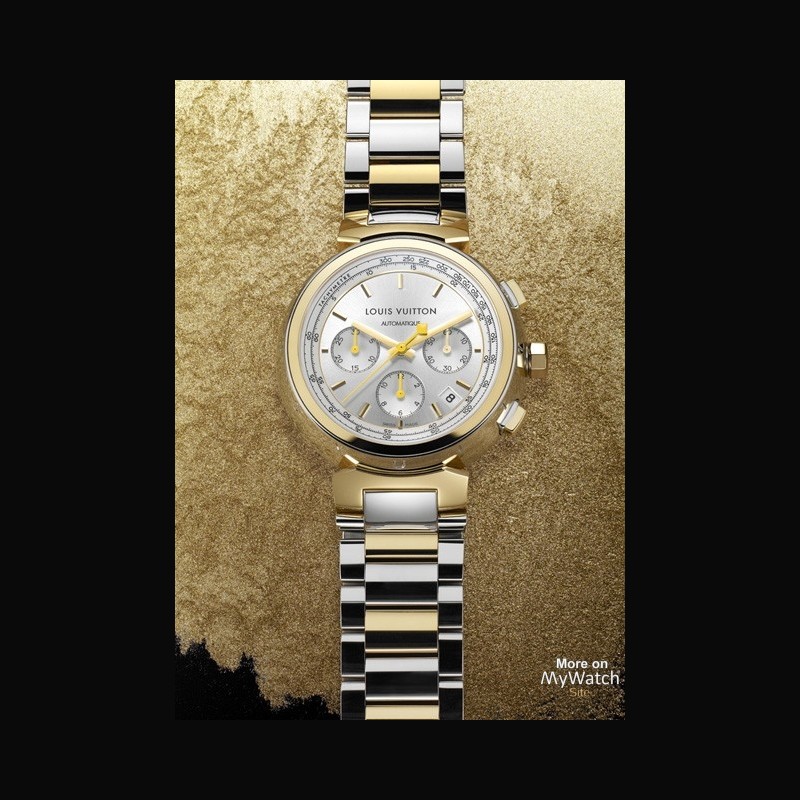 Watch Louis Vuitton Tambour Chronographe Automatique | Tambour Essentials Yellow Gold & Steel
