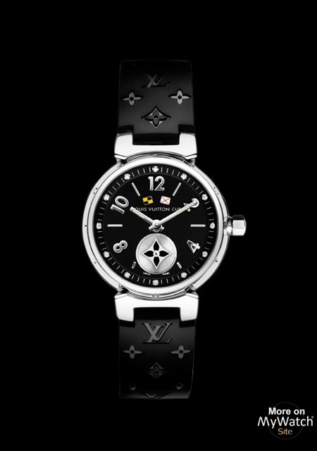 Watch Louis Vuitton Tambour Lovely Cup Small | Tambour Lovely Cup Steel - Black Lacquer Dial