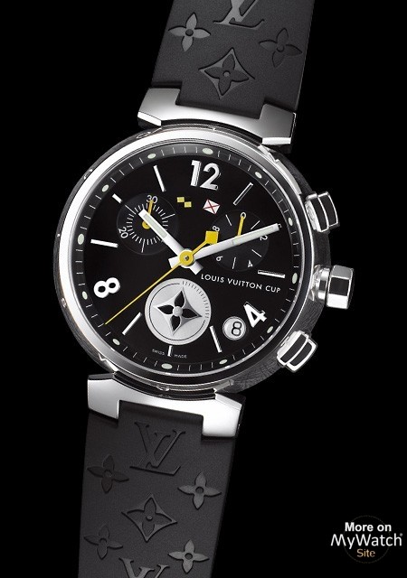 Watch Louis Vuitton Tambour Chronographe Lovely Cup Large | Tambour Lovely Cup Q11BG0 Steel ...