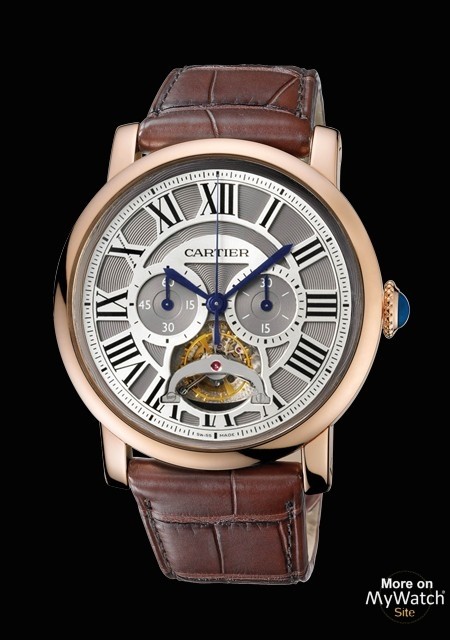 Watch Cartier Rotonde de Cartier tourbillon chronographe monopoussoir ...