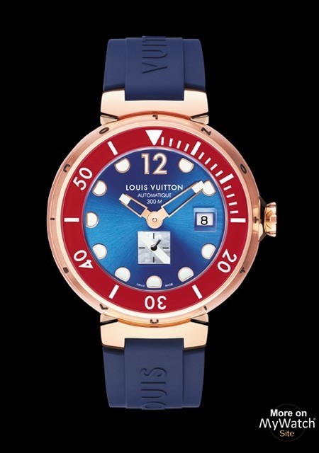 Louis Vuitton TAMBOUR DIVER in 18k Rose Gold Ref# Q103E