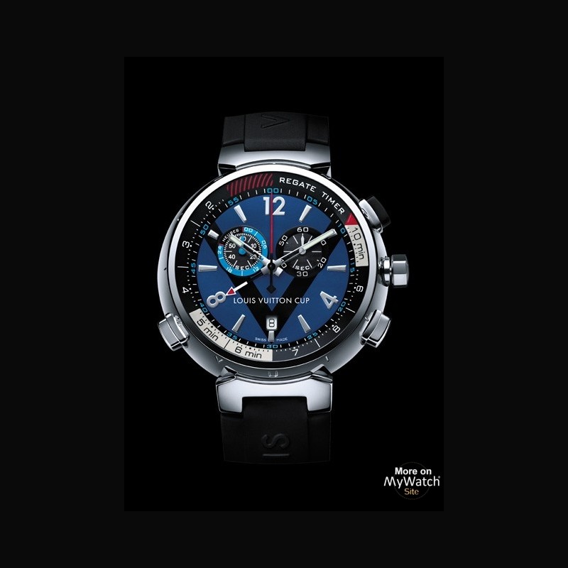 Sold at Auction: A Louis Vuitton Tambour Regatta Navy Men's Quartz