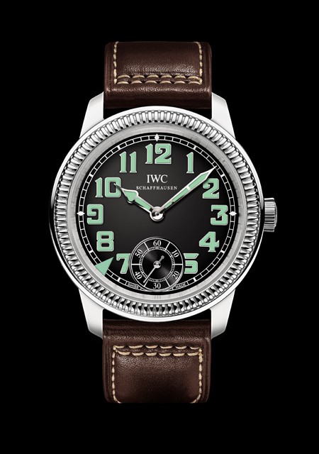 Watch IWC Montre d'Aviateur Remontage Manuel  IWC Vintage Collection -  Jubilee Edition IW325401 Steel - Leather Bracelet