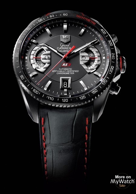 Watch TAG Heuer GRAND CARRERA Calibre 17 RS2 Chronographe Ti2 | GRAND  CARRERA  Black Titanium - Alliagator Strap