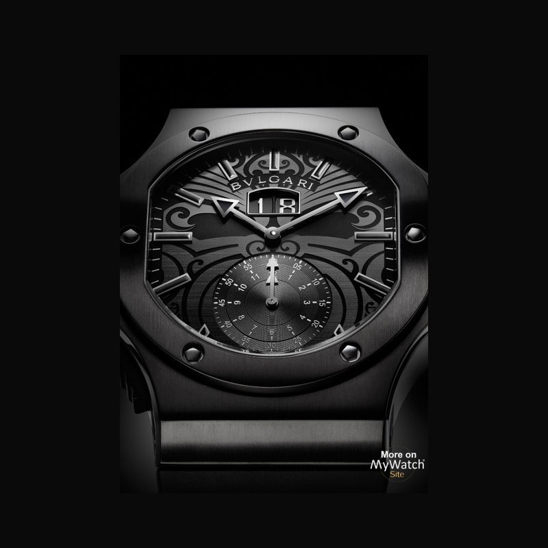 Watch Bvlgari Endurer Chronosprint All Blacks | Daniel Roth Endurer  BRE56BSBLDCHS/AB Steel - Black DLC - Rubber Strap