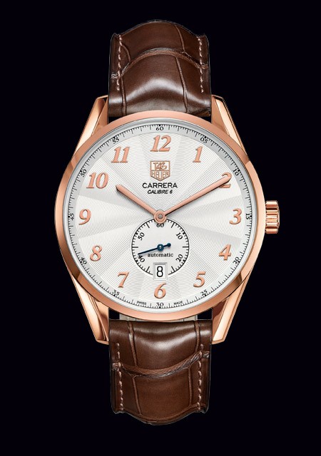 Watch TAG Heuer CARRERA Heritage Calibre 6 CARRERA Heritage WAS2140.FC8176 Pink Gold Alligator Bracelet