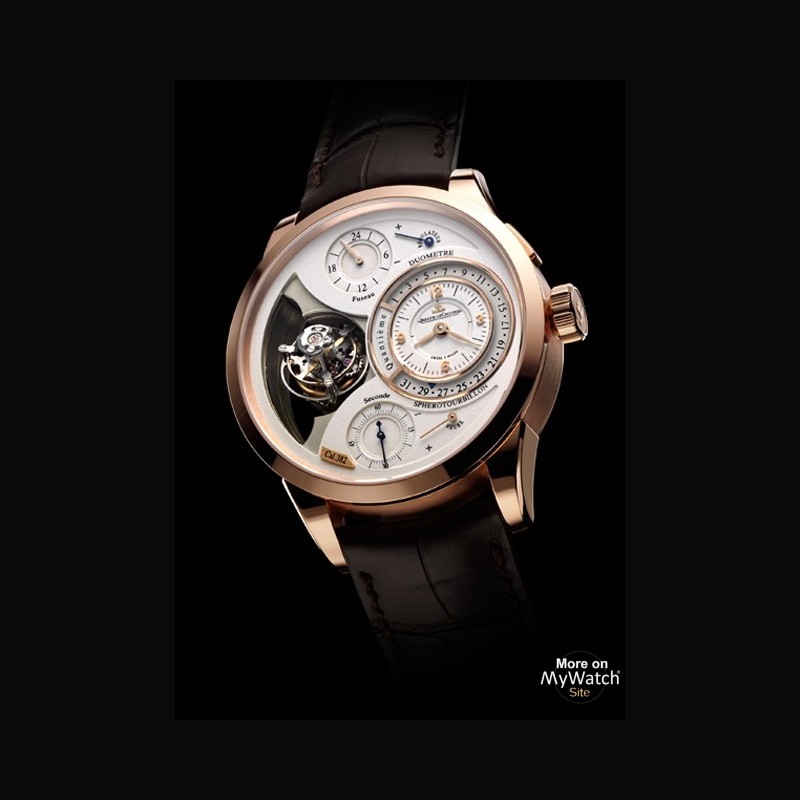 Watch Jaeger-LeCoultre Duomètre à Sphérotourbillon  Hybris Mechanica  Q6052520 Pink Gold - Alligator Bracelet