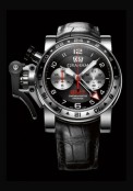 Chronofighter Oversize GMT Black Steel