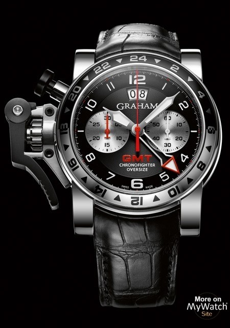 Chronofighter Oversize GMT Black Steel