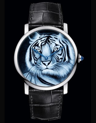 Rotonde de Cartier 42 mm décor tigre