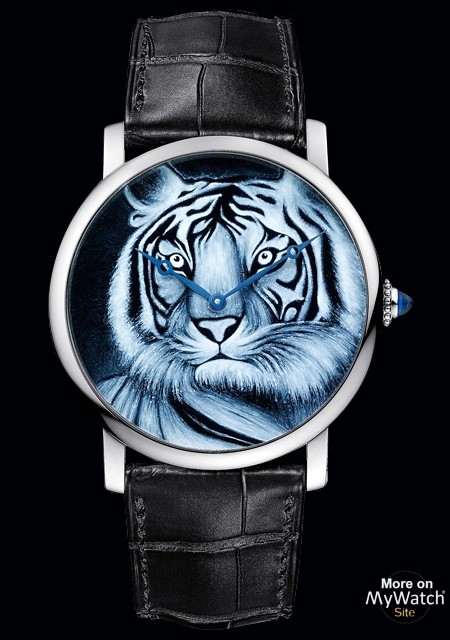 Rotonde de Cartier 42 mm décor tigre