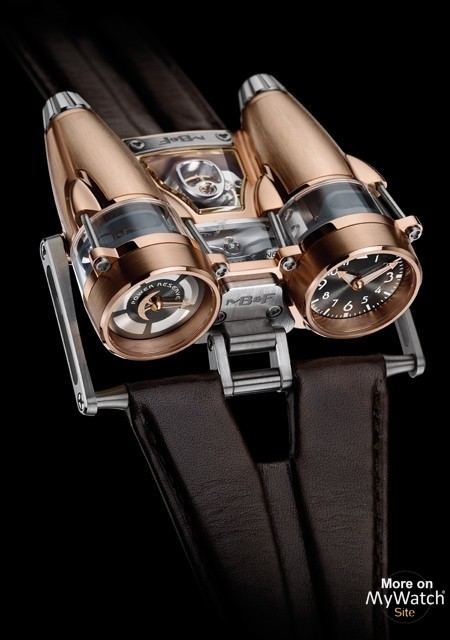 Watch MB&F HM4 Thunderbolt RT  Horological Machine N°4 40.RSL.R Red Gold -  Titanium - Sapphire