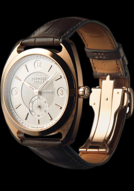 Watch Hermès Black in Gold plated - 18661191