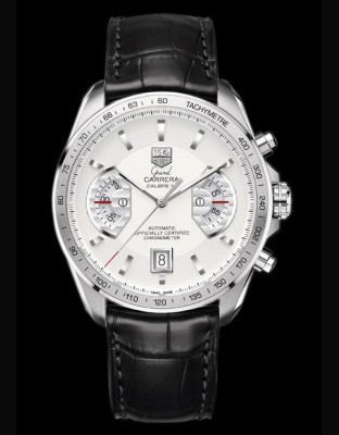 TAG Heuer Grand Carrera Steel White Dial Automatic Mens Watch