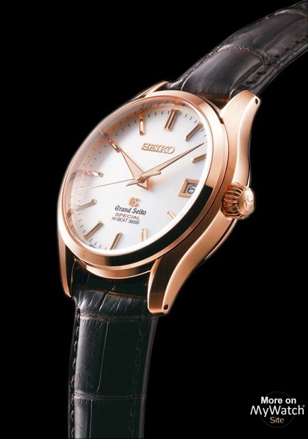 Watch Seiko Grand Seiko Hi-Beat 36 000 Edition Spéciale | Grand Seiko  SBGH022 Pink Gold - Crocodile Strap