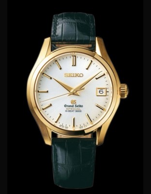 Watch Seiko Grand Seiko Hi-Beat 36 000 Edition Spéciale | Grand Seiko  SBGH020 Yellow Gold - Crocodile Strap