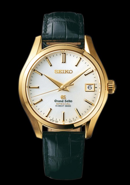 Watch Seiko Grand Seiko Hi-Beat 36 000 Edition Spéciale | Grand Seiko  SBGH020 Yellow Gold - Crocodile Strap