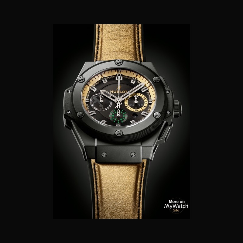 Watch Hublot King Power Usain Bolt | King Power 703.CI.1129.NR.USB12 Black Ceramic - Gold ...