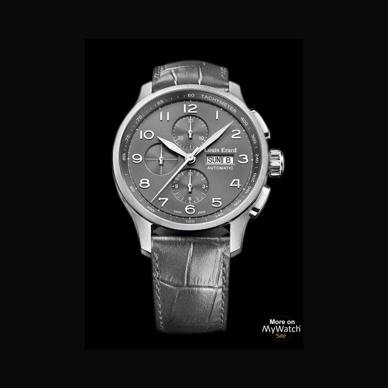 Watch Louis Erard 1931 Chronographe 44 mm  1931 78 228 AS 13 Steel -  Leather Bracelet