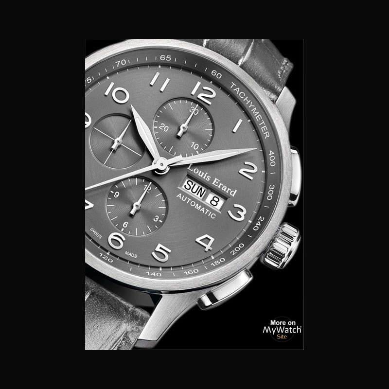 LOUIS ERARD, Chrono 1931, chronograph, wristwatch, 44 mm, - Bukowskis