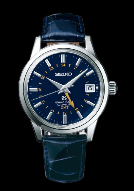 Watch Seiko Grand Seiko GMT | Grand Seiko SBGM031 Steel - Crocodile Leather  Strap