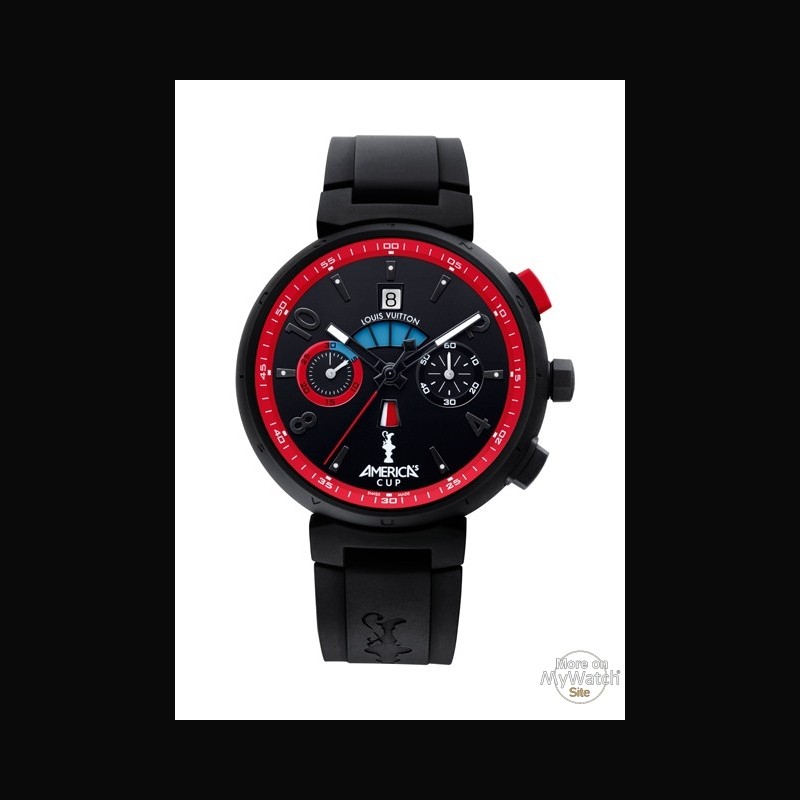 Watch Louis Vuitton Tambour Régate Automatique America&#39;s Cup | Tambour Regatta Rubber ...