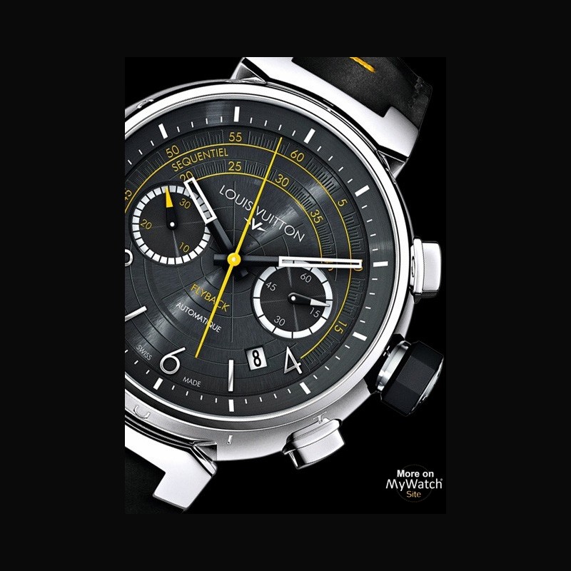 Watch Louis Vuitton Tambour Chronographe Automatique Volez | Tambour Edition Capsule II Steel ...