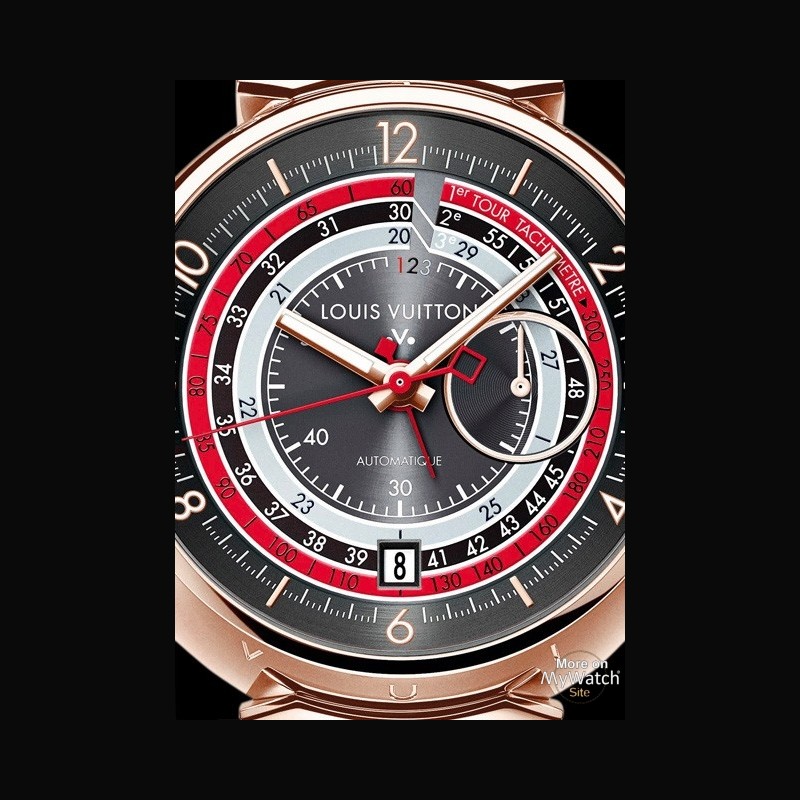 Watch Louis Vuitton Tambour Chronographe Automatique Voyagez | Tambour Edition Capsule II Pink ...