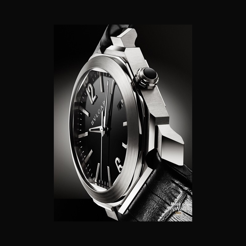 Watch Bvlgari Octo | Octo BGO41BSLD Steel - Aligator Bracelet