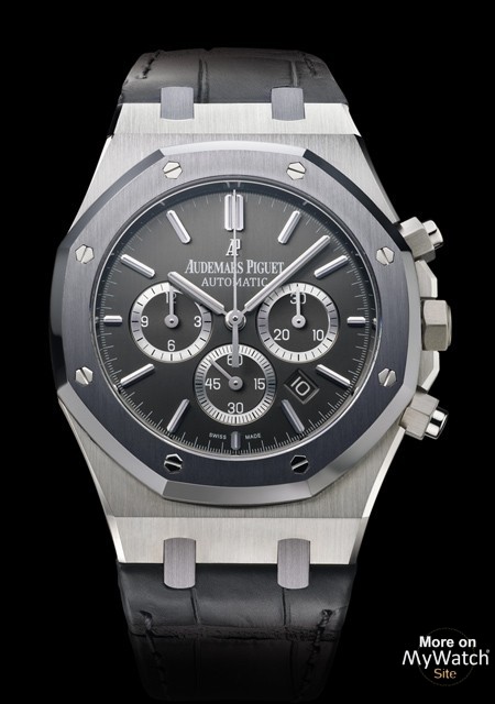 Watch Audemars Piguet Royal Oak Edition Limitée Leo Messi  Royal Oak  26325TS.OO.D005CR.01 Steel - Tantalum - Crocodile Strap