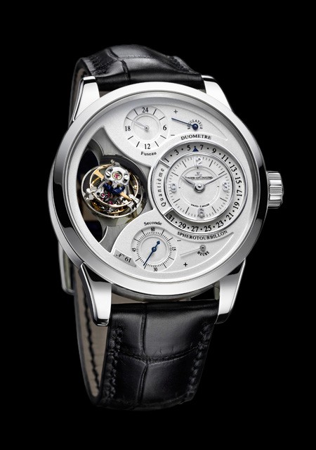 Watch Jaeger LeCoultre Duometre a Spherotourbillon Hybris Mechanica Q6056590 Platinum Aliigator Strap
