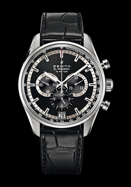 Watch Zenith El Primero 36 000 VPH El Primero 03.2040.400 21.C496 Steel Aligator Bracelet