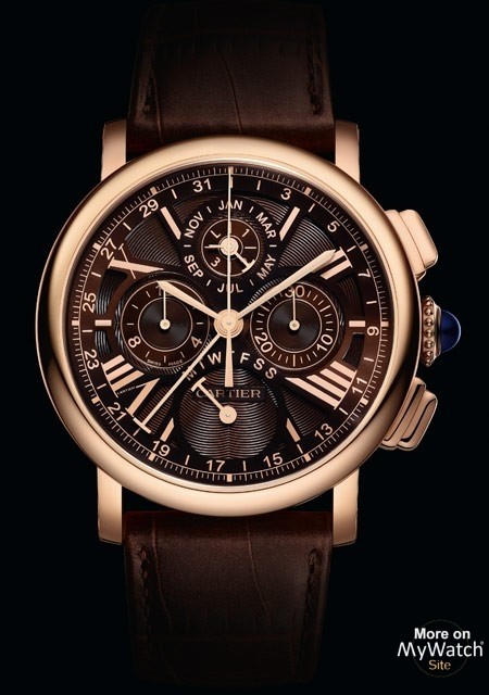 Montre Rotonde de Cartier quantième perpétuel chronographe