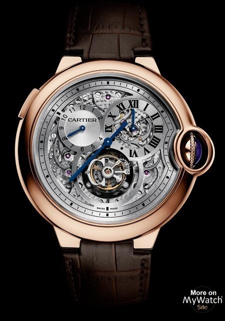 cartier ballon bleu tourbillon rose gold