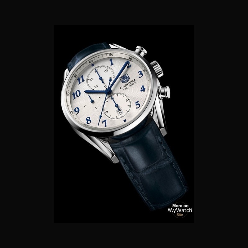 Watch TAG Heuer CARRERA Heritage Calibre 1887 Chronographe | CARRERA  Heritage  Steel - Aligator Bracelet