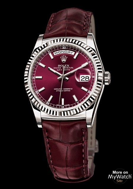 rolex day date cherry dial price