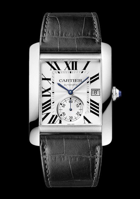 cartier tank mc black