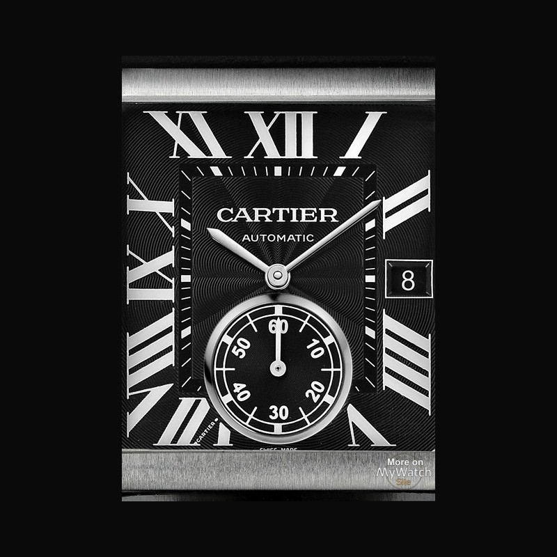 Watch Cartier Tank MC | Tank MC W5330004 Steel - Black Dial - Alligator ...