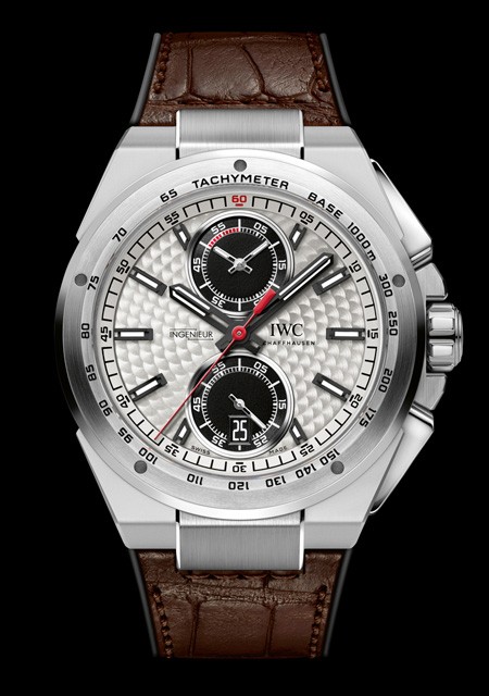 Watch IWC Ingenieur Chronograph Silberpfeil Ingenieur IW378505 Steel Rubber Strap with Calfskin Inlay
