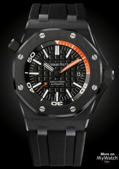 Black ceramic Audemars Piguet Royal Oak Offshore Diver Replica Watch