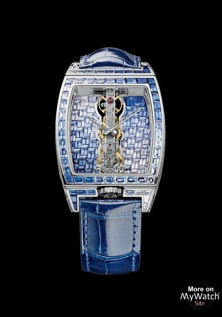 Watch Corum Golden Bridge  Corum Bridges B113/02060 - 113.273.69/0F03  GR43G White Gold - Alligator Bracelet