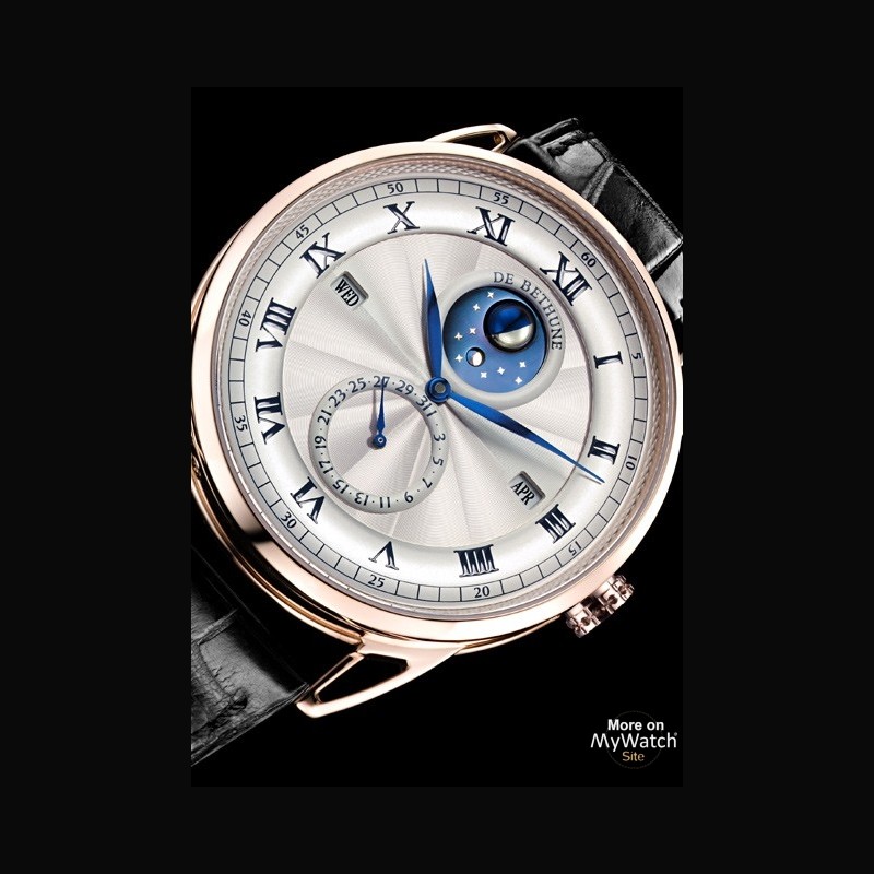 Watch De Bethune DB25 QP | DB25 DB25QPRS1 Pink Gold - Alligator Bracelet