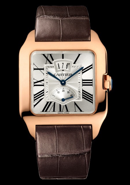 Watch Cartier Santos-Dumont Quantième à Guichet Réserve de Marche
