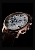 Rotonde de Cartier Tourbillon chronographe 8 jours de réserve de marche