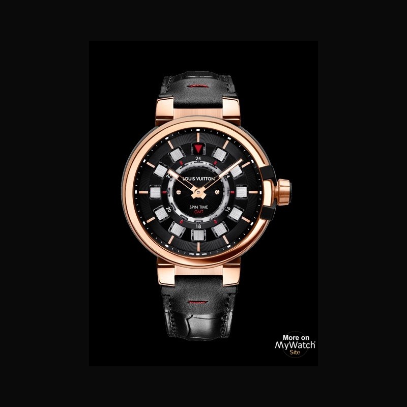 Louis Vuitton Q10C50 Tambour XL A.GMT ST.IIOR EX. Spin Time