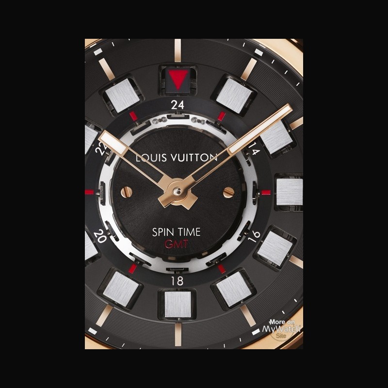 LOUIS VUITTON Tambour Evolution Spin Time GMT Q1BG1 Men's Watch From Japan  G0512