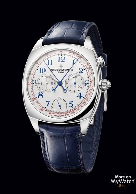 Watch Vacheron Constantin Overseas Chronograph  Overseas 5500V/110A-B075  Steel - Steel Bracelet\r\nAlligator Strap and Rubb