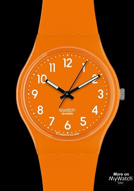 patrocinado Trascender camino Watch Swatch Shiny Colours | Colour Codes GO105 FRESH PAPAYA