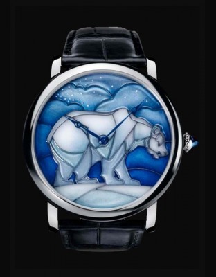 Rotonde de Cartier 42 mm décor ours